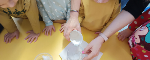 Grupa I Eksperymentujemy ze śniegiem- Czy śnieg jest czysty?